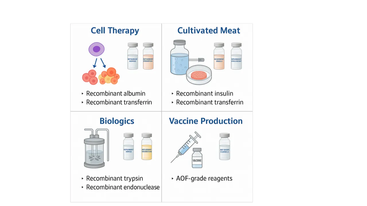 Animal-Origin-Free Recombinant Reagents: Enabling Scalable and Ethical Biomanufacturing